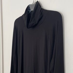 J. Jill Black Luxe Supima Everyday Turtleneck Tunic Top size XL